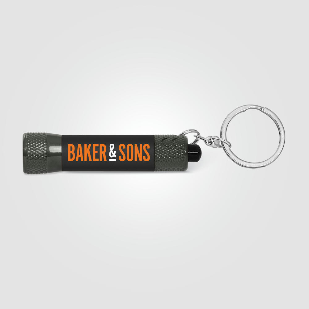 Product image Chroma Softy Monochrome Klassisches 3 LED Taschenlampen Schlüsselanhänger Werbeartikel