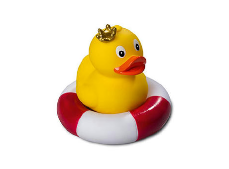 Quietsche-Ente Krone, stehend Werbeartikel