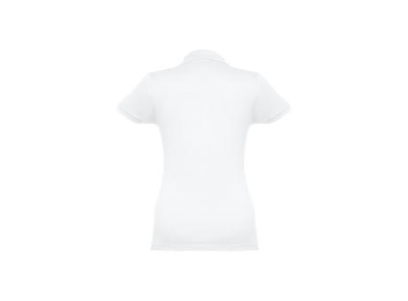 THC EVE WH. Kurzarm-Poloshirt mit Gürtel für Damen aus kardierter Baumwolle bedrucken