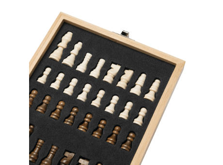 BAMBOO CHESS - Weinsetmit Schachspiel Werbeartikel