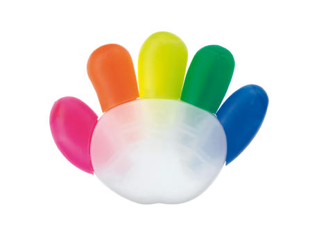 Textmarker Hand bedrucken