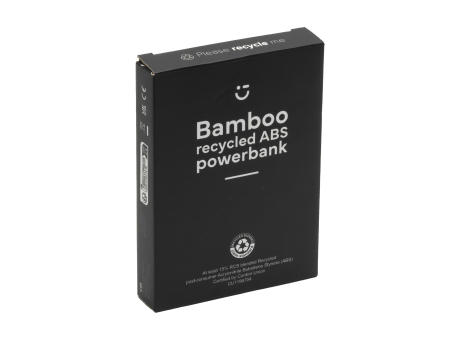 Boru Bamboo RCS Recycled ABS Powerbank Wireless Charger Werbeartikel