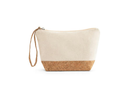 BLANCHETT. Kulturtasche aus 100% Baumwolle und Kork Werbeartikel