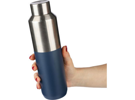 Recycelte doppelwandige Trinkflasche aus Edelstahl (600 ml) Esen Werbeartikel