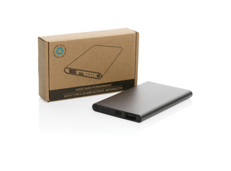 4.000mAh Type-C Powerbank aus RCS recyeltem ABS & Aluminium bedrucken