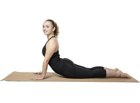 Yogamatte Kork natur + EPDM - "Made in Europe" Werbeartikel