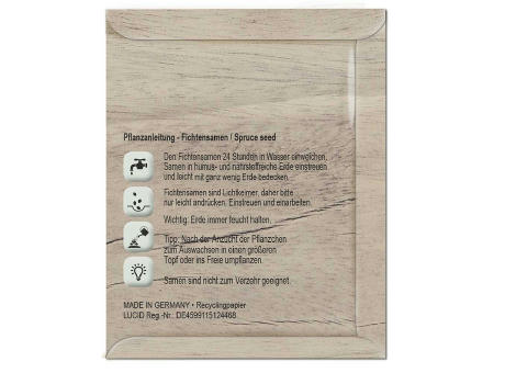 Samentütchen - Standardmotiv  - Fichte Werbeartikel