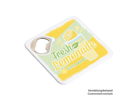 Untersetzer mit Flaschenöffner RE98-ALGECIRAS bedrucken