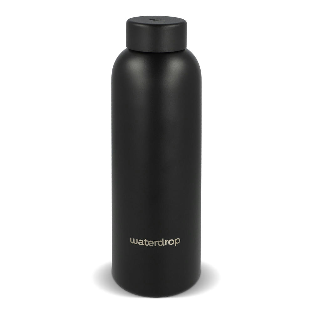 Waterdrop Edelstahlflasche mit Stahldeckel 600 ml Werbeartikel