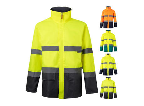 VL THEMIS LARGE. Zweifarbiger Parka (190g/m²), aus Polyester (100%), mit PU-Beschichtung bedrucken