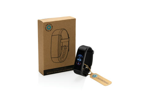 Sense Fit Tracker aus RCS recyceltem TPU mit Pulsmesser Werbeartikel
