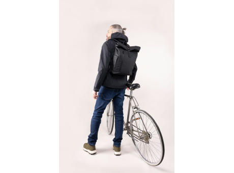TROIKA Roll Top Rucksack TROIKA BLACK ROLL TOP Werbeartikel