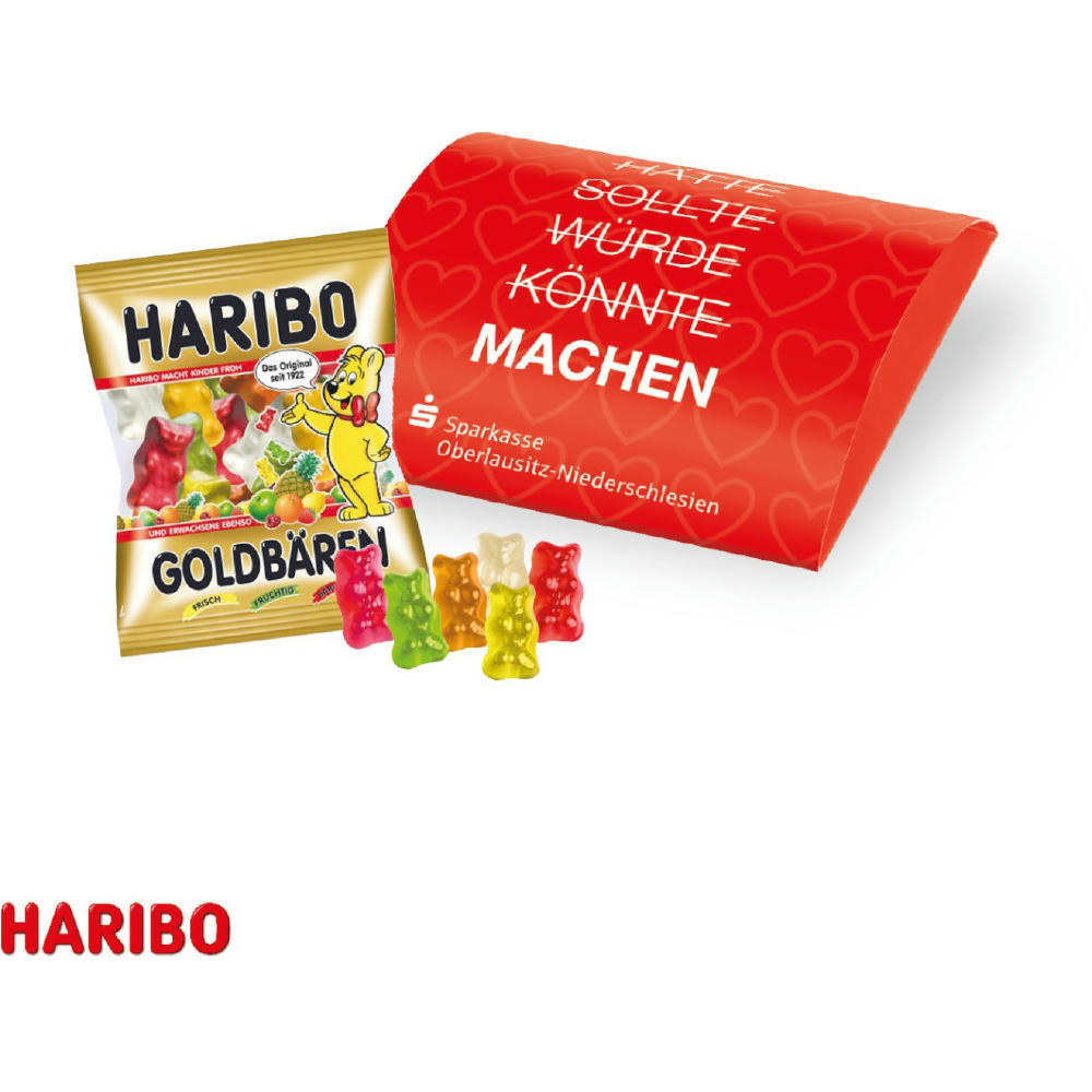 HARIBO Goldbären Werbebriefchen Express mit individueller Werbeverpackung