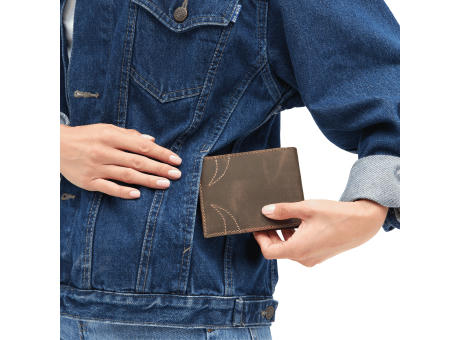 WILDERNESS I - Echtleder-Geldbörse Werbeartikel