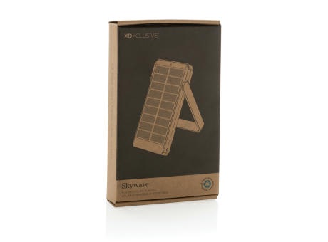 Skywave 10000mAh Solarpowerbank aus RCS recycelt. Kunststoff bedrucken