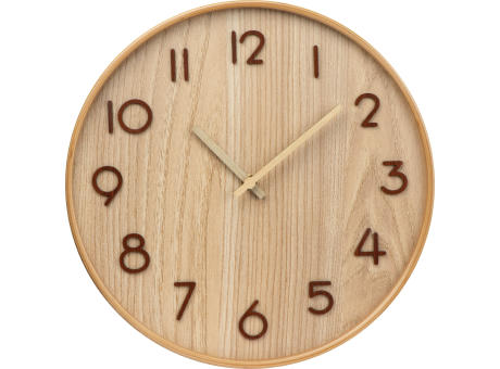 Wanduhr aus Holz Werbeartikel