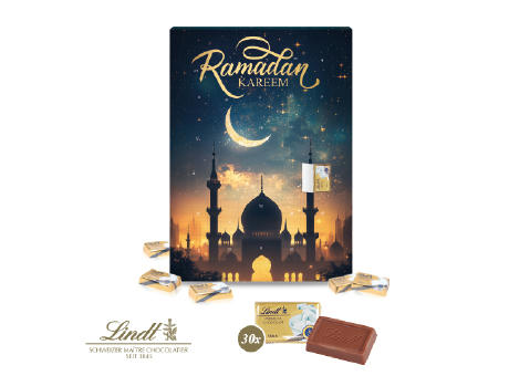 Product image Ramadan Kalender mit Lindt Schokolade Werbeartikel