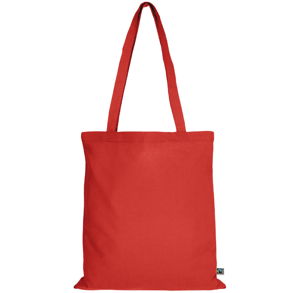 T15011-TEXXILLA Tasche aus Fairtrade-zertifizierter Baumwolle mit zwei langen Henkeln, ca. 140 g/m², ca. 38 x 42 cm Werbeartikel