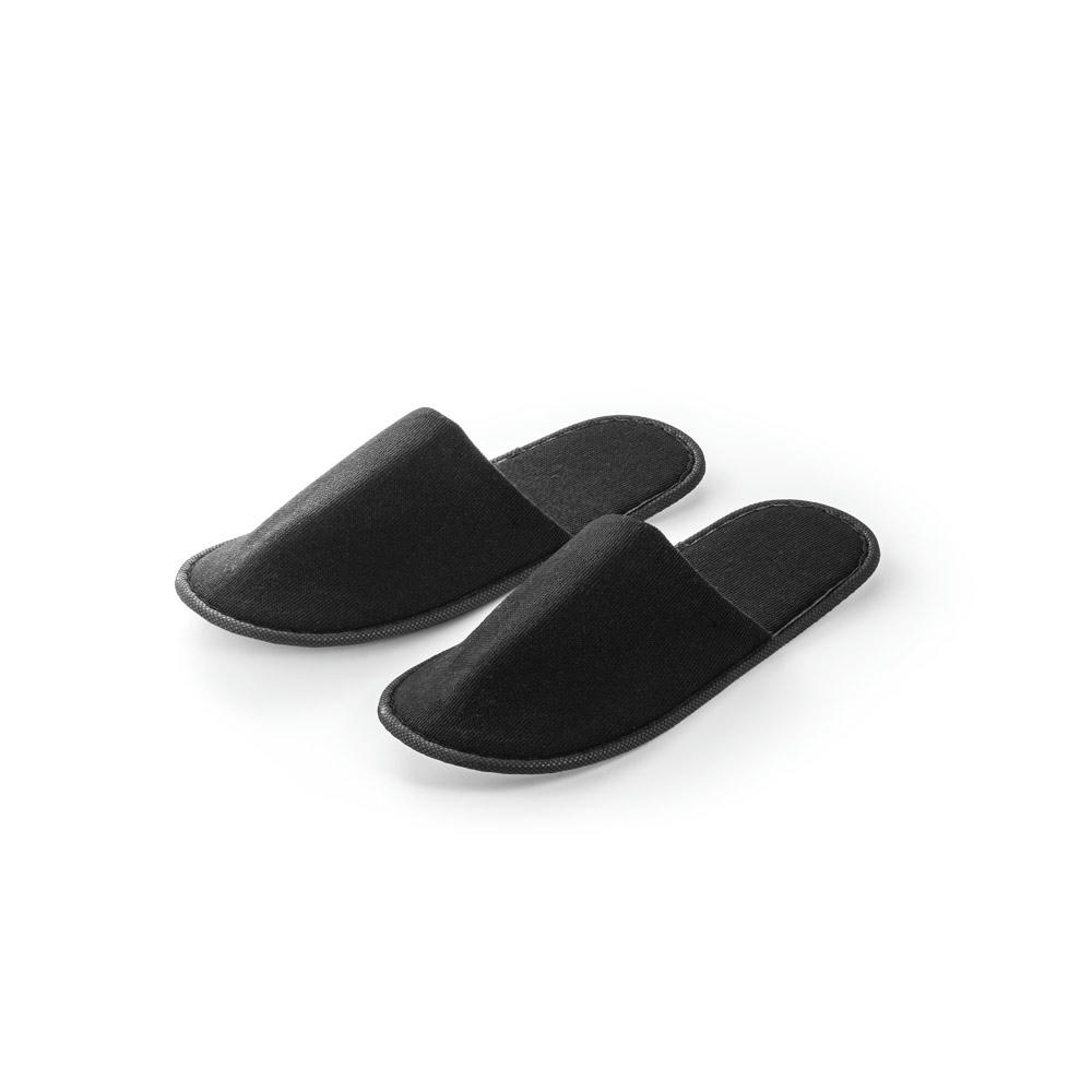 Product image DANES. Unisex Hotelslipper aus Polyester Werbeartikel