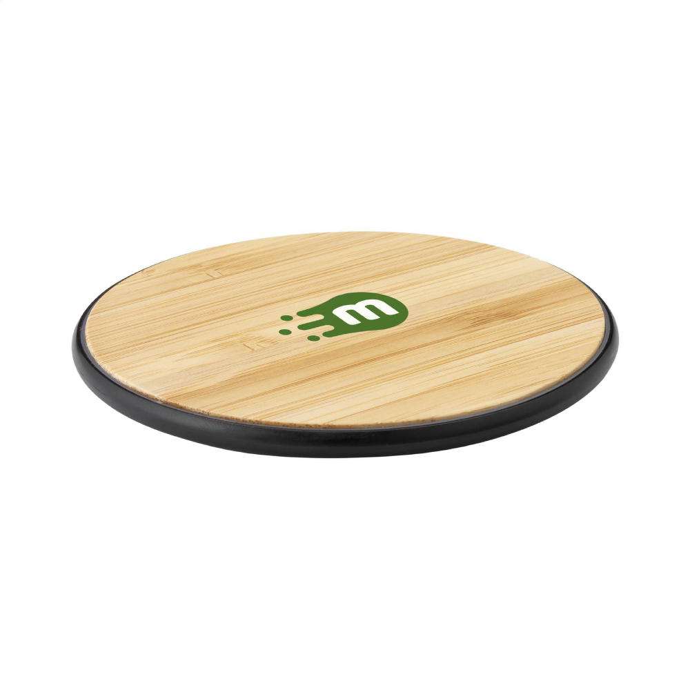 Bamboo 10W Wireless Charger Schnelladegerät Werbeartikel