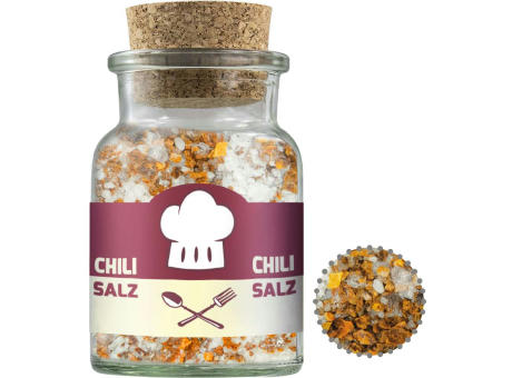 Product image Gewürzmischung Chili-Salz, ca. 55g, Korkenglas Werbeartikel