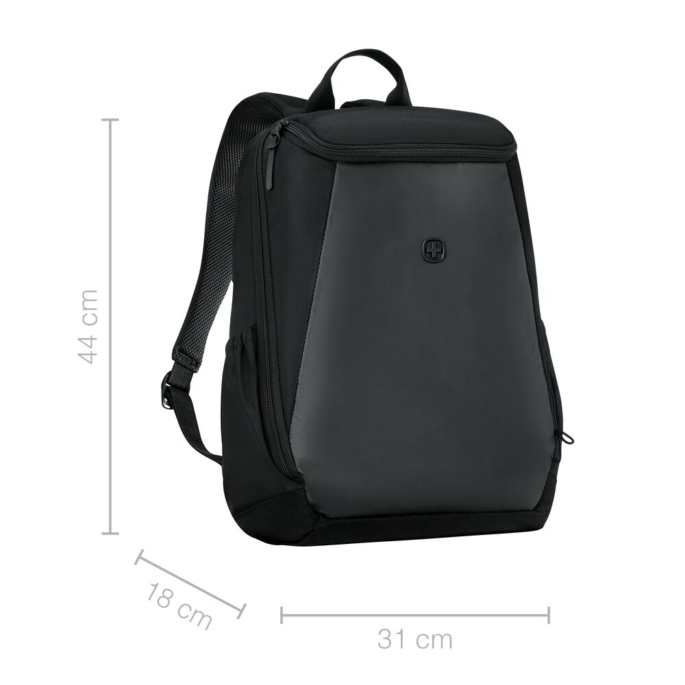 Wenger Urbanone 15.6 Zoll Laptop-Rucksack Frontansicht – moderner Werbeartikel mit Logo, elegantes Design für Business, Büro und unterwegs