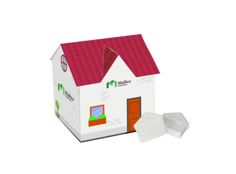 Product image Haus mit Häuschen-Pfefferminz Werbeartikel