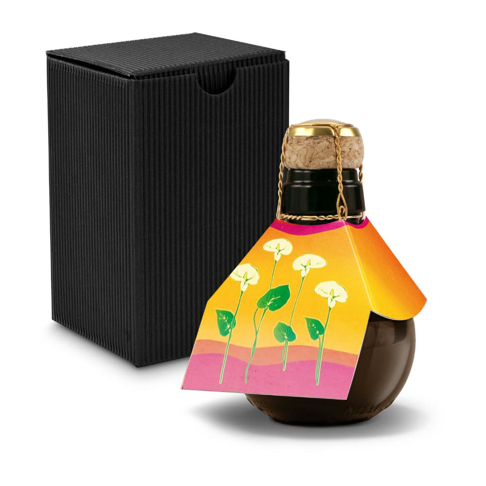 Product image Kleinste Sektflasche der Welt! Calla - Inklusive Geschenkkarton in Gelb, 125 ml Werbeartikel