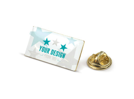 Product image Metall Pin rechteckig 26x14mm Werbeartikel