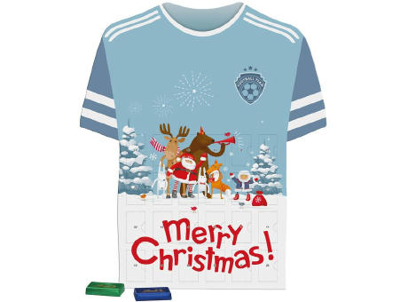 Product image Täfelchen Adventskalender Trikot Werbeartikel