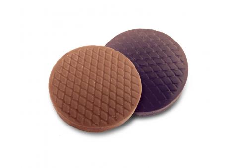 Product image Confiserie-Schokotaler "Round" mit 4c Digitaldruck-Etikett Werbeartikel