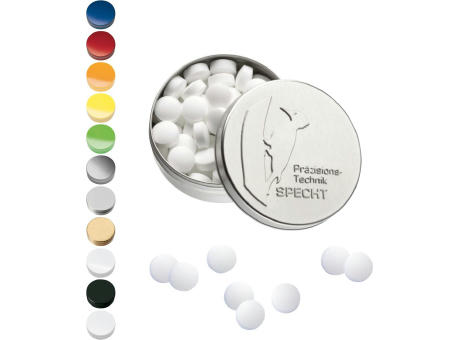 Product image XS-Prägedose mit Pfefferminzpastillen, 18g Werbeartikel