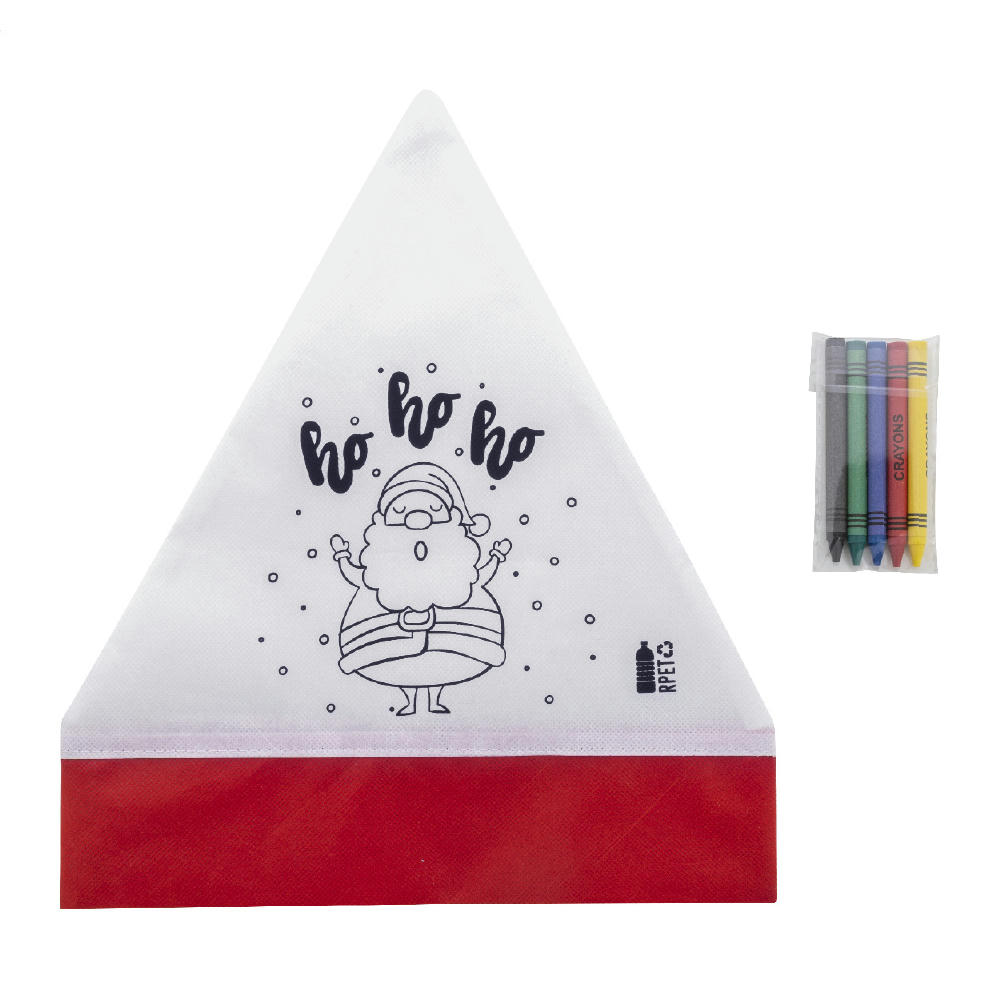 Product image Weihnachtsmütze zum Ausmalen Julfar Hat Werbeartikel