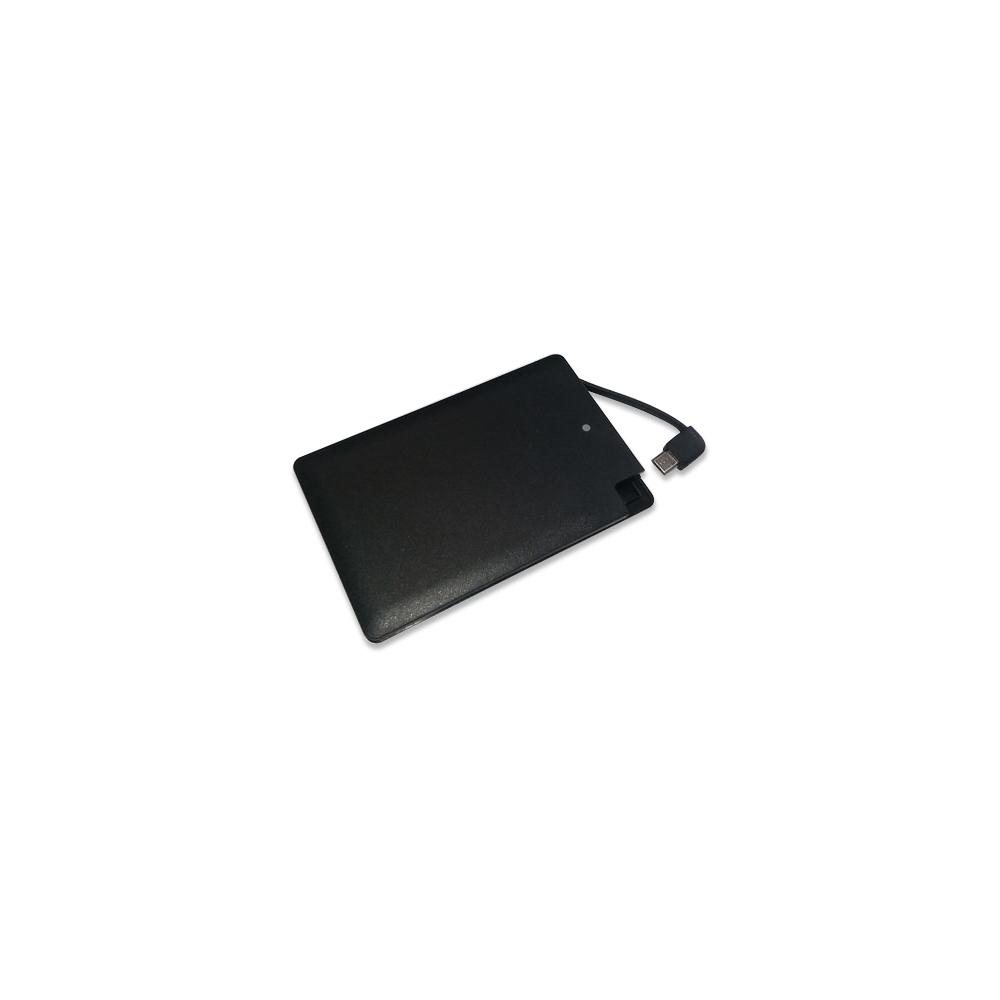 Powerbank PB-32 2500 mAh inkl. TYP-C Adapter Schwarz Werbeartikel