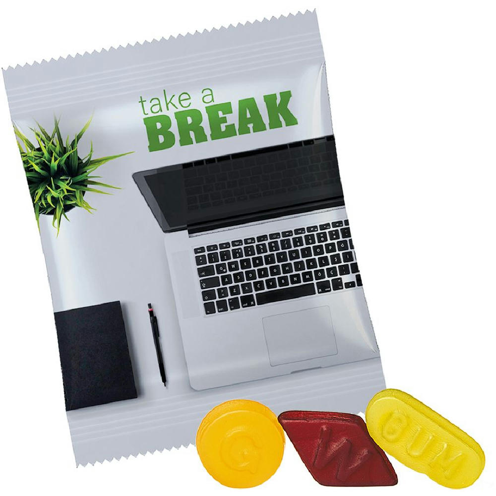 Product image Wine Gums ohne Gelatine, ca. 20g, Maxi-Tüte Werbeartikel