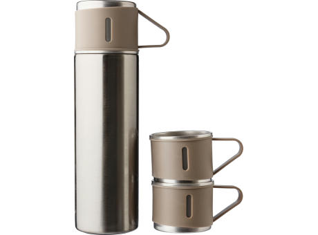 Doppelwandiges Flaschenset aus Edelstahl (420 ml) Herbert Werbeartikel