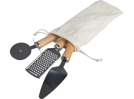 Küchenset aus Metall und Holz Sylvan Werbeartikel