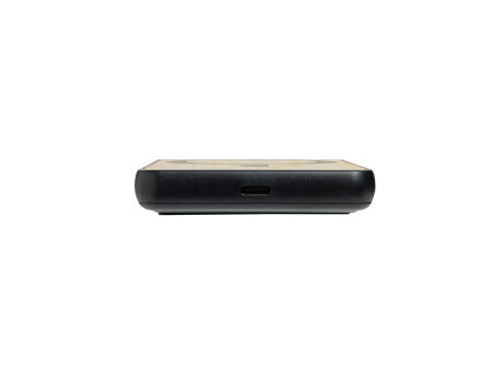 Product image Zen 5000mAh 5W magnetische Bambus-Powerbank aus RCS rPlastik bedrucken