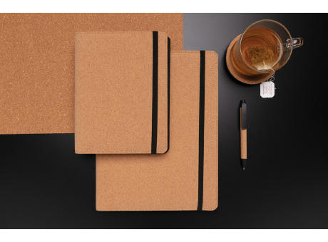 Deluxe Kork Portfolio A4 mit Stift Werbeartikel