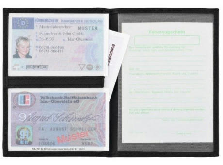 Product image CreativDesign® Ausweistasche "517deLuxe" schwarz bedrucken