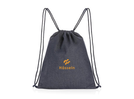 Impact AWARE™ Rucksack aus recyceltem Denim mit Kordelzug bedrucken