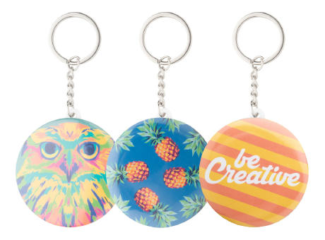 Button-Schlüsselanhänger KeyBadge Bottle bedrucken