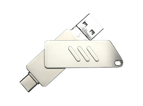 Product image USB-Stick 4in1 OTG 09 USB 3.0 Flash Disk 8 GB Silber bedrucken