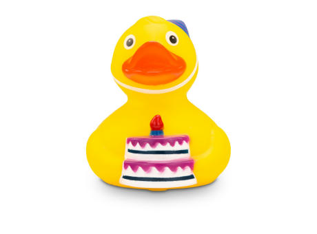 Werbeente Tobi Tortenquak Werbeartikel