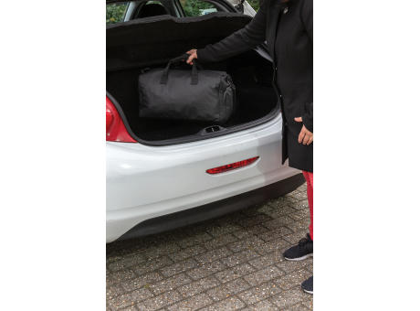 Fashion schwarze Wochenendtasche, PVC-frei bedrucken