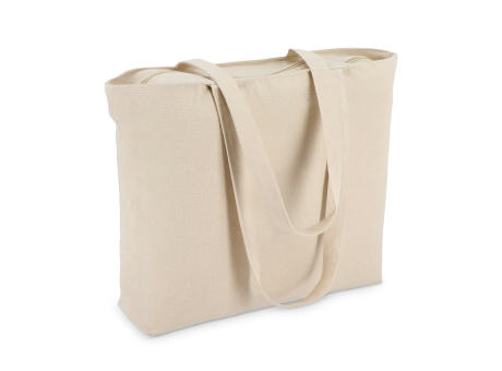 Product image Baumwoll-Tragetasche mit Reißverschluss OEKO-TEX® 47 x 11 x 35cm 320g/m² bedrucken