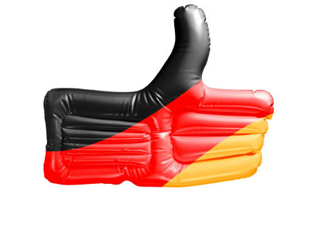 Aufblasbarer Daumen "Deutschland" bedrucken