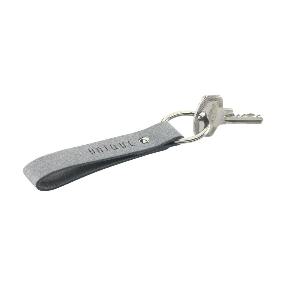 Recycled Denim Textile Keyring Schlüsselanhänger Werbeartikel