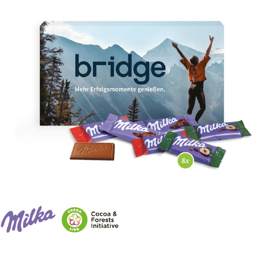 MILKA SCHOKOTÄFELCHEN IN PRÄSENTBOX Werbeartikel