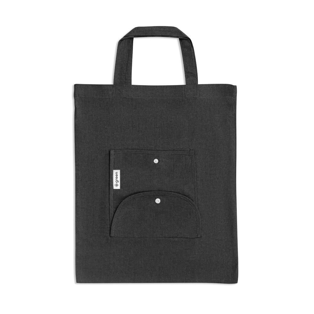 Product image SIENA. Faltbare Tasche aus Baumwolle (50%), receycelte Baumwolle (30%) und Polyester (20% rPET) (140 g/m²) Werbeartikel